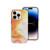 Husa iPhone 14 Pro Max, Magsafe, Microfibra La Interior, Orange Spalsh